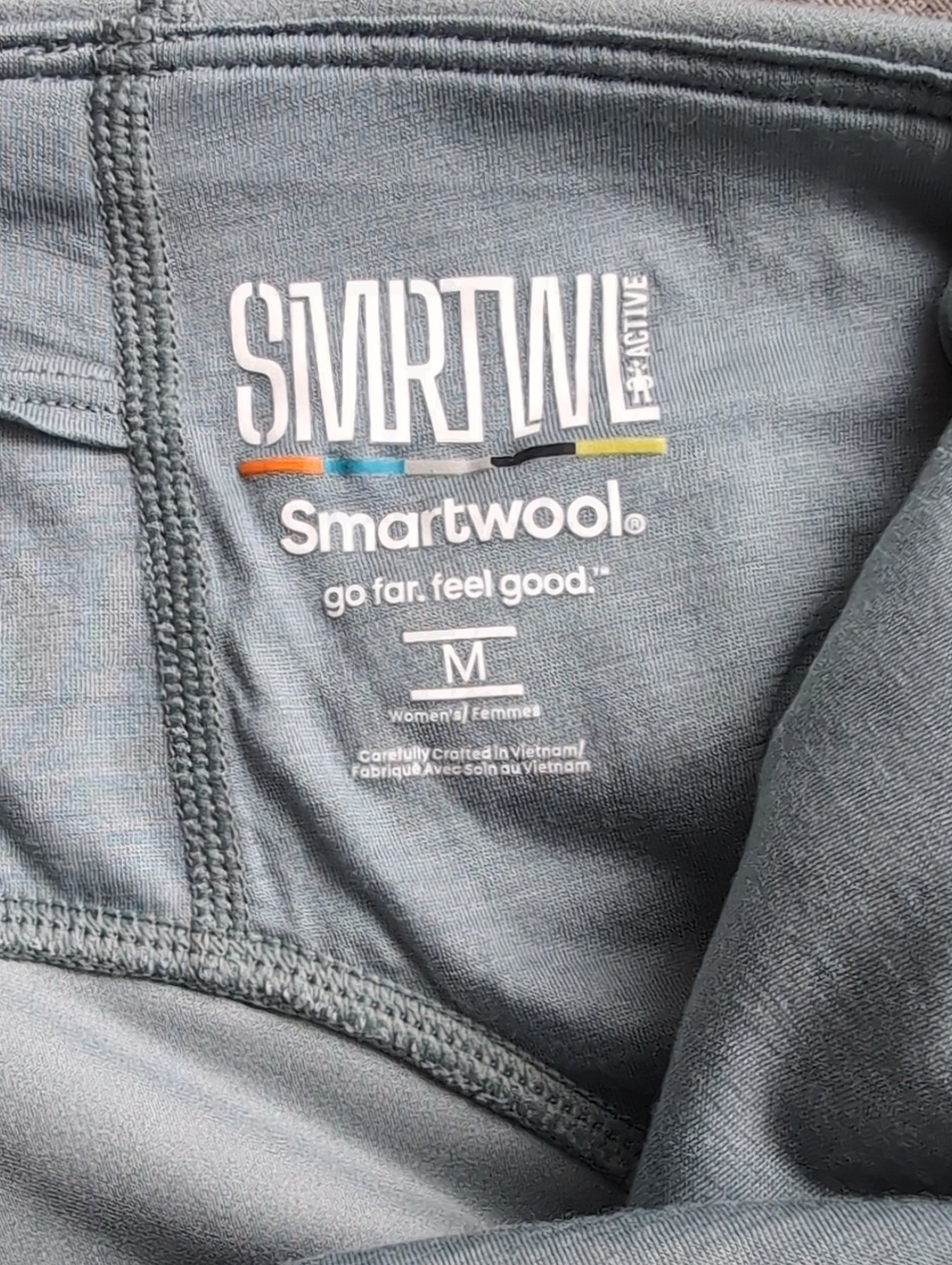 Smartwool Women's Mint Green / Gray Leggings - Picture 4 of 12
